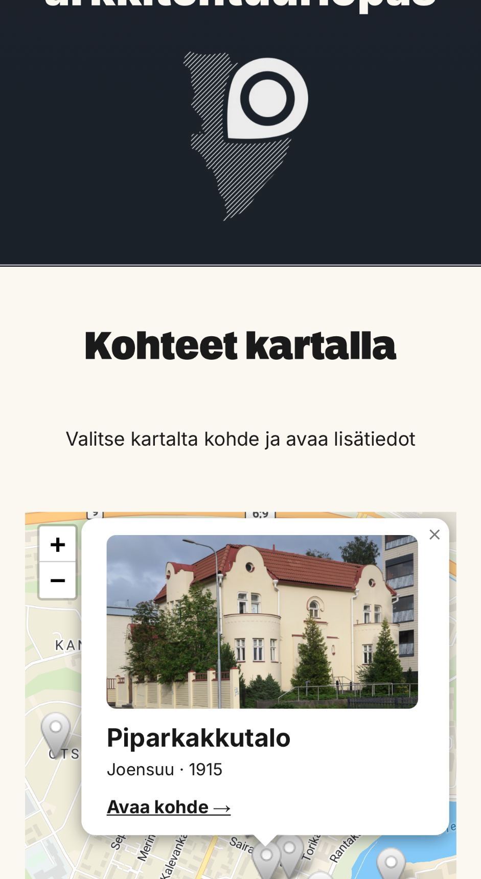Architecture guide map and building information