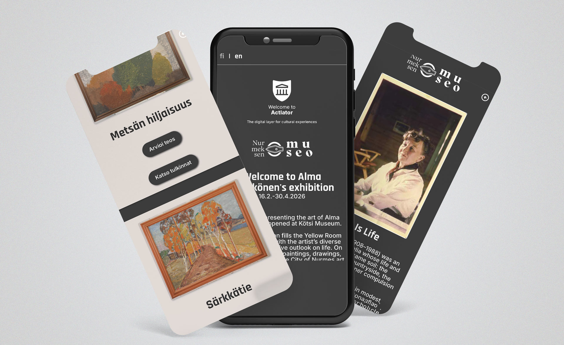 Actlator adapted for museum artworks and exhibitions