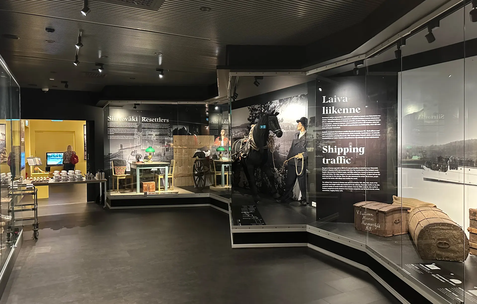 Completed exhibition environment at Nurmes Museum